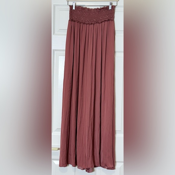 Free People Pants - Intimately Free People Pink Ultra High Waisted Wide Leg Dressy Pants Size Medium